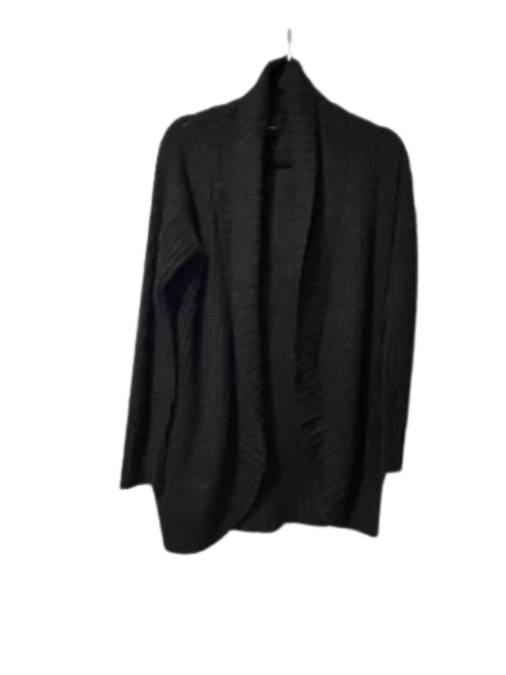Ambiance Apparel Women's Black Long Sleeve Open Front Cardigan sz S
